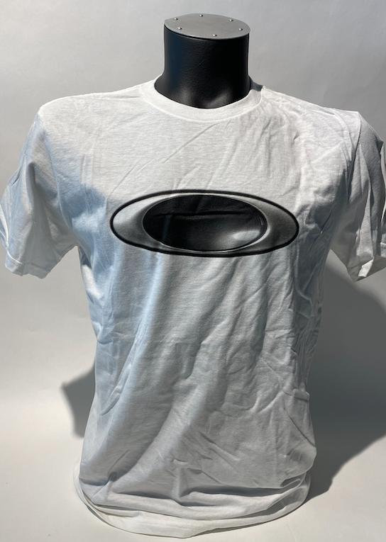 Gr.L  T-Shirt Muster Metal Ellipse Tee White