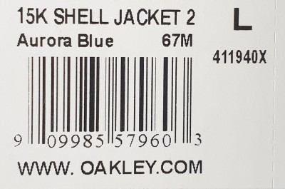 Gr.L Tec Jacke Muster 15k Shell Aurora Blue
